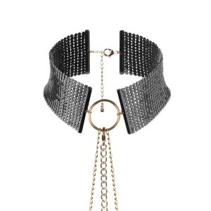 Bijoux Desire Metallique Zwarte Metallic-halsketting met kettingriem Bijoux Desire Metallique Zwarte Metallic-halsketting met kettingriem - Afbeelding 2