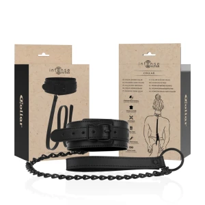 Intense Fetish vegan leather collar with adjustable design