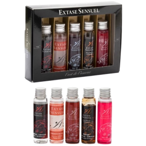 Extase Sensual Trick or Treat Borstmassageset met oliën en glijmiddel Extase Sensual Trick or Treat Borstmassageset met oliën en glijmiddel - Afbeelding 1