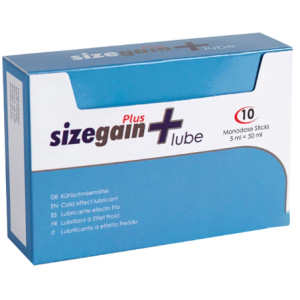 500cosmetics Sizegain Plus Lube Glijmiddel met Koeleffect, 10 zakjes 500cosmetics Sizegain Plus Lube Glijmiddel met Koeleffect, 10 zakjes - Afbeelding 1