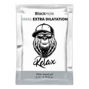 Black Hole Anal Relax Glijmiddel op waterbasis 6 ml Enkele dosis