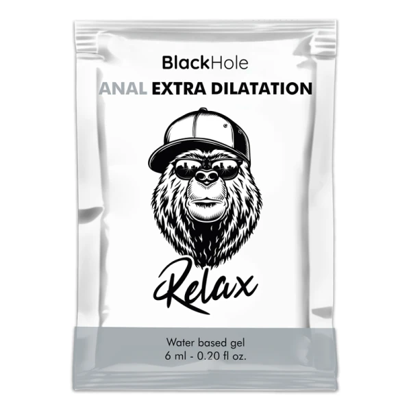 Black Hole Anal Relax Glijmiddel op waterbasis 6 ml Enkele dosis