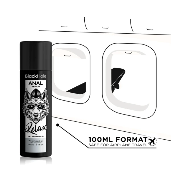 Black Hole Anal Repair Glijmiddel met Hyaluron 100 ml
