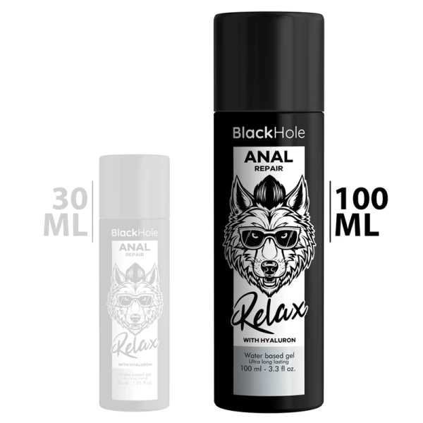 Black Hole Anal Repair Glijmiddel met Hyaluron 100 ml