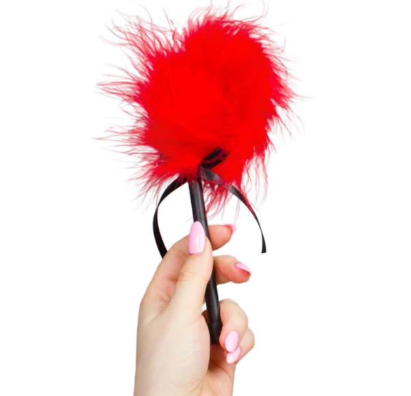 Secretplay 100% Fetish Marabou-verenkietelaar rood