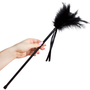 Secretplay 100% Fetish Federkitzler zwart 40 cm Secretplay 100% Fetish Federkitzler zwart 40 cm - Afbeelding 1