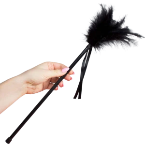 Secretplay 100% Fetish Federkitzler zwart 40 cm