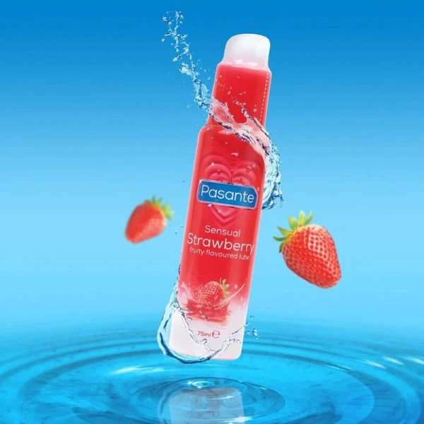 Pasante Gleitgel mit Erdbeergeschmack 75 ml