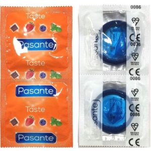 Pasante Condooms met bosbessensmaak 144 stuks blauw Pasante Condooms met bosbessensmaak 144 stuks blauw - Afbeelding 1