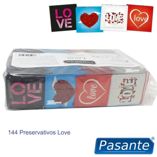 Pasante Liebeskondome Love Bag 144 stuks, transparant
