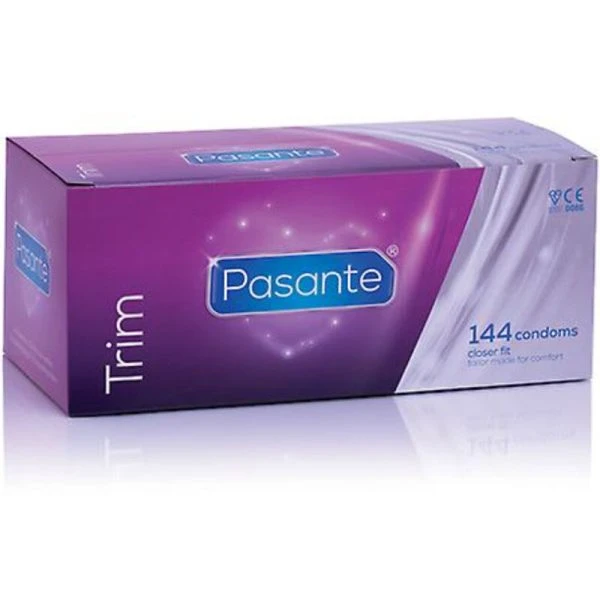 Pasante Kondome Trim Closer FIT 144 stuks, nominale breedte 49 mm