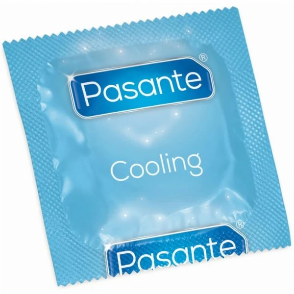 Pasante Condooms Cooling Sensation geribbeld met koelglijmiddel, 144 stuks