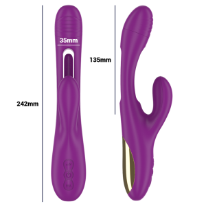 Intense High Tech Apolo Oplaadbare Vibrator met trillende tong, paars Intense High Tech Apolo Oplaadbare Vibrator met trillende tong, paars - Afbeelding 4