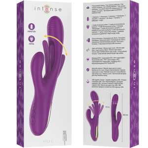 Intense High Tech Apolo Oplaadbare Vibrator met trillende tong, paars Intense High Tech Apolo Oplaadbare Vibrator met trillende tong, paars - Afbeelding 7