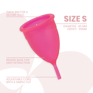 Intimichic Menstruatiecup medisch siliconen maat S Intimichic Menstruatiecup medisch siliconen maat S - Afbeelding 3