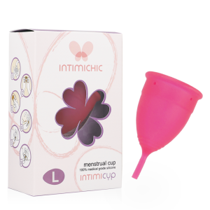 Intimichic Menstruatietasse medisch siliconen maat L Intimichic Menstruatietasse medisch siliconen maat L - Afbeelding 1