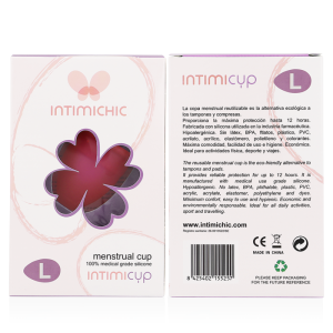 Intimichic Menstruatietasse medisch siliconen maat L Intimichic Menstruatietasse medisch siliconen maat L - Afbeelding 7