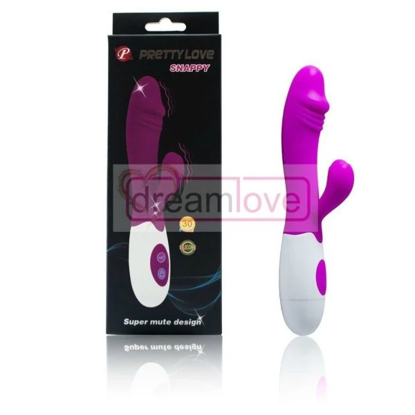 High Tech Pretty Love Flirtation Perlenvibrator mit 30 Rhythmen, Flieder/Weiß