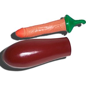 Diablo Picante Scherzartikel Aubergine met Penis-verrassing Diablo Picante Scherzartikel Aubergine met Penis-verrassing - Afbeelding 1