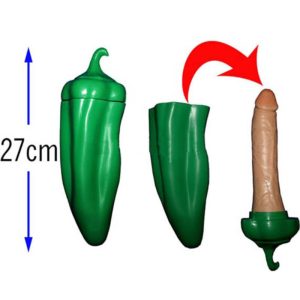Diablo Picante Groene Penispeper - Plastic Groente met Verrassing Diablo Picante Groene Penispeper - Plastic Groente met Verrassing - Afbeelding 1