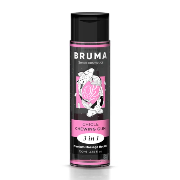 Bruma Massageöl mit Wärmeeffekt und Kaugummigeschmack 3 in 1 Bruma Massageöl mit Wärmeeffekt und Kaugummigeschmack 3 in 1