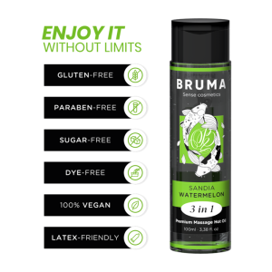 Bruma Massageolie met warmte-effect Watermeloen 3 in 1 Bruma Massageolie met warmte-effect Watermeloen 3 in 1 - Afbeelding 3