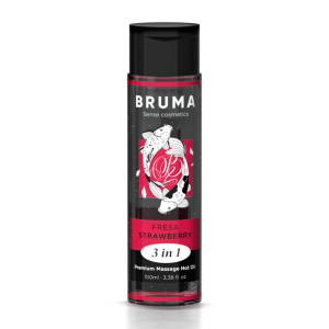 Bruma Massageolie met warmte-effect Aardbei, 3-in-1 Bruma Massageolie met warmte-effect Aardbei, 3-in-1 - Afbeelding 1
