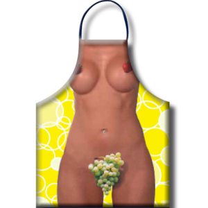 Diablo Picante Druiven Schort voor Dames – Party-schort met erotische illustraties Diablo Picante Druiven Schort voor Dames – Party-schort met erotische illustraties - Afbeelding 1