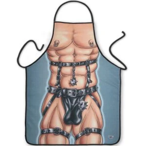 Diablo Picante Sado-schort voor heren met erotische illustraties