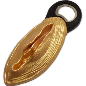 Diablo Picante Vagina-Flessenopener zwart-goud
