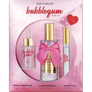 Bijoux Love Cosmetiques Bubblegum-Speelset met massageolie, gel en lipgloss