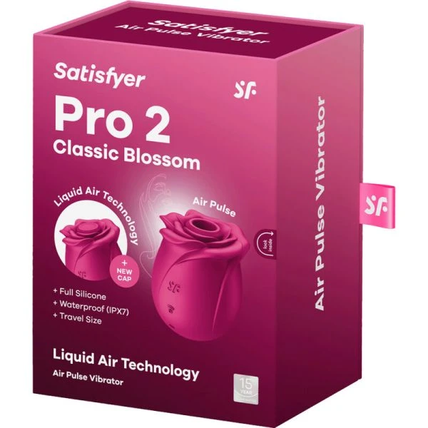 Satisfyer AIR Pulse Pro 2 Classic Blossom Auflegevibrator mit Druckwellen
