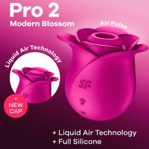 Satisfyer AIR Pulse Pro 2 Modern Blossom opgelegde vibrator met Liquid Air-technologie Satisfyer AIR Pulse Pro 2 Modern Blossom opgelegde vibrator met Liquid Air-technologie - Afbeelding 8