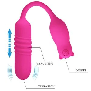 FUN Toys Pretty Love Nobikuma Silicone Vibrating Bullet with Remote Control