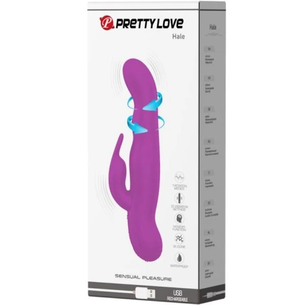 High Tech Pretty Love Hale Lilac Rotator mit 30 Vibrations- und 7 Rotationsmodi, lila