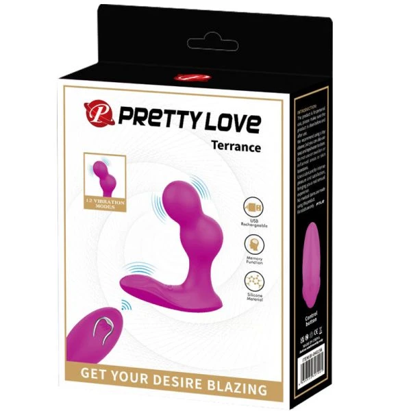 Anal Toys Pretty Love Terrance Anale Vibrator Massager met Afstandsbediening