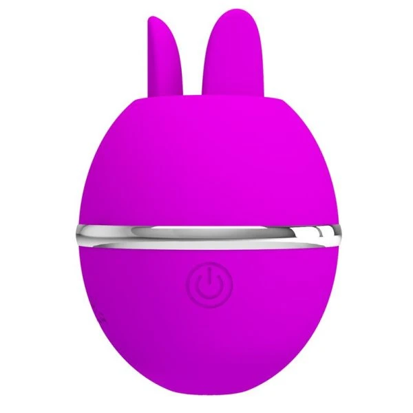 High Tech Pretty Love Gemini Ball Opgelegde Vibrator met Likfunctie, Paars High Tech Pretty Love Gemini Ball Opgelegde Vibrator met Likfunctie, Paars