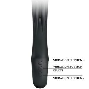High Tech Pretty Love Carina wiederaufladbarer Rabbit-Vibrator mit Heizfunktion schwarz High Tech Pretty Love Carina wiederaufladbarer Rabbit-Vibrator mit Heizfunktion schwarz – Bild 5