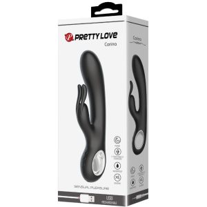High Tech Pretty Love Carina wiederaufladbarer Rabbit-Vibrator mit Heizfunktion schwarz High Tech Pretty Love Carina wiederaufladbarer Rabbit-Vibrator mit Heizfunktion schwarz – Bild 8