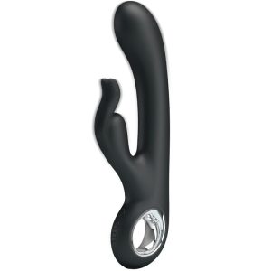 High Tech Pretty Love Carina wiederaufladbarer Rabbit-Vibrator mit Heizfunktion schwarz High Tech Pretty Love Carina wiederaufladbarer Rabbit-Vibrator mit Heizfunktion schwarz – Bild 1