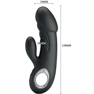 High Tech Pretty Love Ansel Vibrator G-Punt-Clitoris-Stimulator zwart High Tech Pretty Love Ansel Vibrator G-Punt-Clitoris-Stimulator zwart - Afbeelding 6