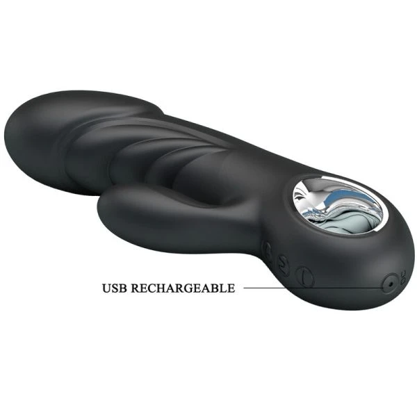 High Tech Pretty Love Ansel Vibrator G-Punt-Clitoris-Stimulator zwart