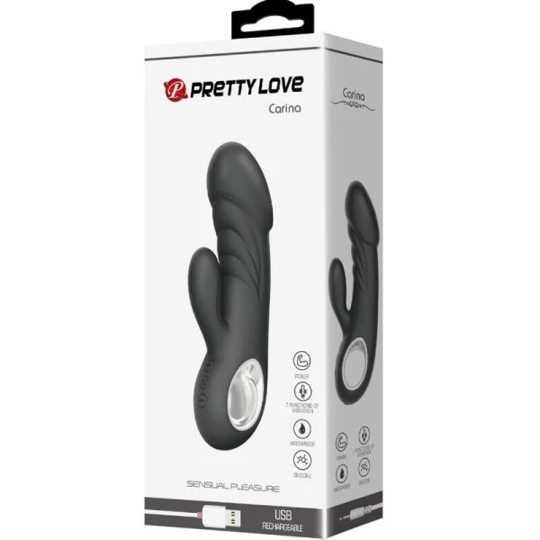 High Tech Pretty Love Ansel Vibrator G-Punt-Clitoris-Stimulator zwart
