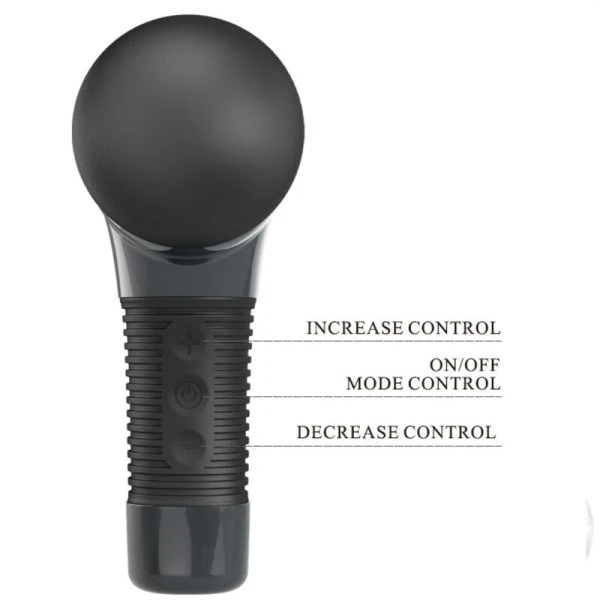 High Tech Pretty Love oplaadbare massager met 7 functies, donkergrijs