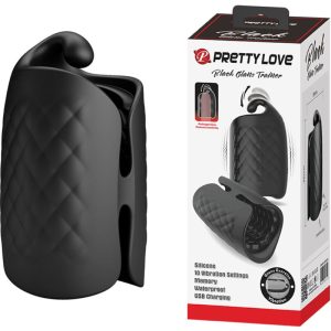 Bodies & Masturbators Pretty Love Masturbator mit Vibrator in Schwarz – Bild 1