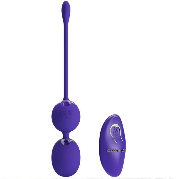 Remote Control Pretty Love Willie Youth Liefdeskussentjes Vibratie Paars