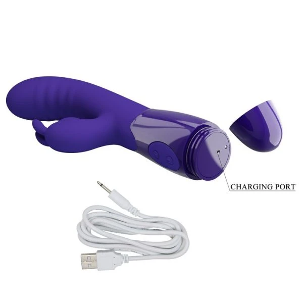 High Tech Pretty Love Cerberus Youth Violet Rabbit Vibrator met 30 functies