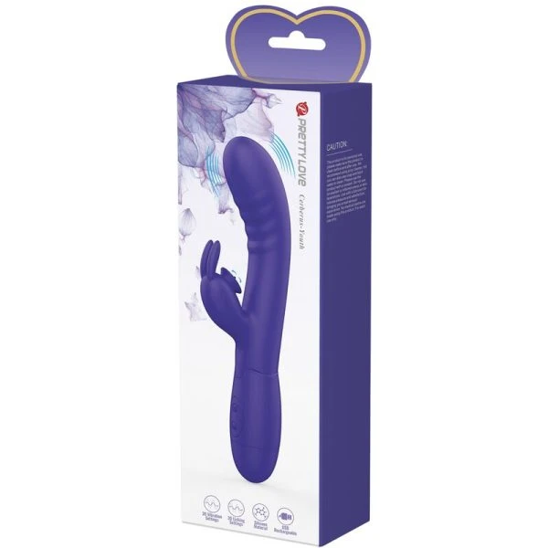 High Tech Pretty Love Cerberus Youth Violet Rabbit Vibrator met 30 functies