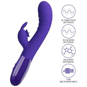 High Tech Pretty Love Cerberus Youth Violet Rabbit Vibrator met 30 functies High Tech Pretty Love Cerberus Youth Violet Rabbit Vibrator met 30 functies - Afbeelding 8