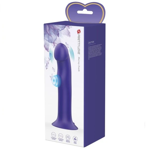 High Tech Pretty Love Murray Vibrator-Dildo met zuignap, Paars